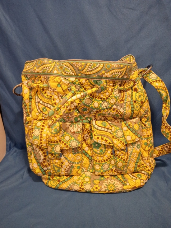 Vera Bradley Handbags - Vera Bradley Drawstring Shoulder Bag in the Citrus Elephant retired print.
